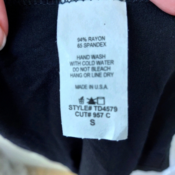 NWT Long Black & White Maxi Dress w/Side Slit - Picture 7 of 7